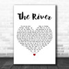 Santana The River White Heart Decorative Wall Art Gift Song Lyric Print