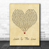 Seahorses Love Is The Law Vintage Heart Decorative Wall Art Gift Song Lyric Print