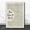 Sergio Mendes Never Gonna Let You Go Vintage Script Decorative Wall Art Gift Song Lyric Print Sergio Mendes Never Gonna Let You Go Vintage Script Decorative Wall Art Gift Song Lyric Print