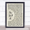 Faith Hill There You'll Be Vintage Script Song Lyric Music Wall Art Print