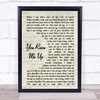 Josh Groban You Raise Me Up Vintage Script Song Lyric Music Wall Art Print