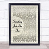 The Chainsmokers Coldplay Something Just Like This Vintage Script Lyric Music Wall Art Print