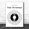 Status Quo The Oriental Vinyl Record Decorative Wall Art Gift Song Lyric Print