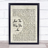 Just The Way You Are Bruno Mars Song Lyric Vintage Script Music Wall Art Print