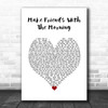 Stereophonics Make Friends With The Morning White Heart Decorative Gift Song Lyric Print