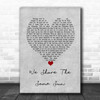 Stereophonics We Share The Same Sun Grey Heart Decorative Wall Art Gift Song Lyric Print