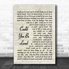 Could You Be Loved Bob Marley Script Song Lyric Music Wall Art Print