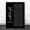 Stevie Nicks Candlebright Black Script Decorative Wall Art Gift Song Lyric Print