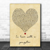 Struggle Jennings In love with a gangster Vintage Heart Decorative Wall Art Gift Song Lyric Print