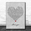Sugababes Stronger Grey Heart Decorative Wall Art Gift Song Lyric Print