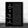 Sugababes Too Lost in You Black Script Decorative Wall Art Gift Song Lyric Print