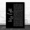 Sully Erna My Light Black Script Decorative Wall Art Gift Song Lyric Print