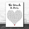 Survivor The Search Is Over White Heart Decorative Wall Art Gift Song Lyric Print