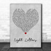 Take That Eight Letters Grey Heart Decorative Wall Art Gift Song Lyric Print