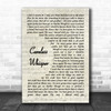 George Michael Careless Whisper Vintage Script Song Lyric Music Wall Art Print