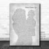 Taylor Swift Never Grow Up Mother & Baby Grey Decorative Wall Art Gift Song Lyric Print