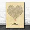 Taylor Swift Willow Vintage Heart Decorative Wall Art Gift Song Lyric Print