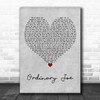 Terry Callier Ordinary Joe Grey Heart Decorative Wall Art Gift Song Lyric Print