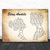 The Bells Stay Awhile Man Lady Couple Decorative Wall Art Gift Song Lyric Print
