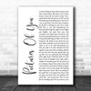 The Cure Pictures Of You White Script Decorative Wall Art Gift Song Lyric Print