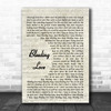 Bleeding Love Leona Lewis Song Lyric Vintage Script Music Wall Art Print