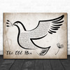 The Fureys The Old Man Vintage Dove Bird Decorative Wall Art Gift Song Lyric Print