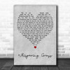 The Ink Spots Whispering Grass Grey Heart Decorative Wall Art Gift Song Lyric Print