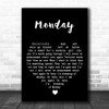 The Jam Monday Black Heart Decorative Wall Art Gift Song Lyric Print