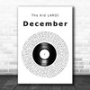 The Kid LAROI December Vinyl Record Decorative Wall Art Gift Song Lyric Print