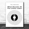 The Libertines What Became Of The Likely Lads Vinyl Record Decorative Gift Song Lyric Print