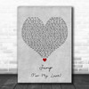 The Pointer Sisters Jump (For My Love) Grey Heart Decorative Wall Art Gift Song Lyric Print