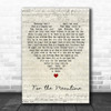 The Rifles For the Meantime Script Heart Decorative Wall Art Gift Song Lyric Print