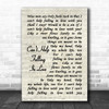 Can't Help Falling In Love Elvis Presley Song Lyric Vintage Script Music Wall Art Print