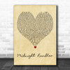 The Rolling Stones Midnight Rambler Vintage Heart Decorative Wall Art Gift Song Lyric Print