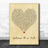 The Royston Club Believe It or Not Vintage Heart Decorative Wall Art Gift Song Lyric Print
