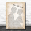 The Shires World Without You Man Lady Bride Groom Wedding Decorative Gift Song Lyric Print