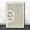 Coone Words From The Gang Vintage Script Song Lyric Music Wall Art Print