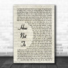 Dan + Shay How Not To Song Lyric Vintage Script Music Wall Art Print