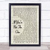 Daniel Bedingfield If You're Not The One Vintage Script Song Lyric Music Wall Art Print