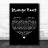 The Waterboys Strange Boat Black Heart Decorative Wall Art Gift Song Lyric Print