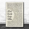 Darren Hayes I Can't Ever Get Enough Of You Vintage Script Song Lyric Music Wall Art Print
