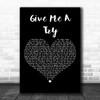 The Wombats Give Me A Try Black Heart Decorative Wall Art Gift Song Lyric Print