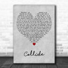 Tiana Major9 & EARTHGANG Collide Grey Heart Decorative Wall Art Gift Song Lyric Print