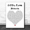 Tim Shetler Letter from Heaven White Heart Decorative Wall Art Gift Song Lyric Print