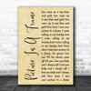 Tom Waits Picture In A Frame Rustic Script Decorative Wall Art Gift Song Lyric Print