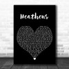 Twenty One Pilots Heathens Black Heart Decorative Wall Art Gift Song Lyric Print