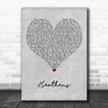 Twenty One Pilots Heathens Grey Heart Decorative Wall Art Gift Song Lyric Print