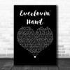 Tyler Childers Everlovin' Hand Black Heart Decorative Wall Art Gift Song Lyric Print