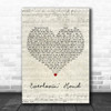 Tyler Childers Everlovin' Hand Script Heart Decorative Wall Art Gift Song Lyric Print