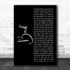 U2 Bad Black Script Decorative Wall Art Gift Song Lyric Print